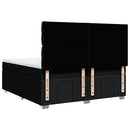 kontinentalseng med madras 200x200 cm stof sort
