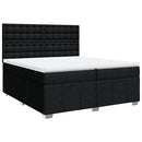 kontinentalseng med madras 200x200 cm stof sort