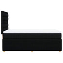 kontinentalseng med madras 80x200 cm stof sort