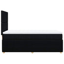 kontinentalseng med madras 90x190 cm stof sort