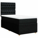 kontinentalseng med madras 90x190 cm stof sort