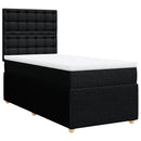 kontinentalseng med madras 90x190 cm stof sort