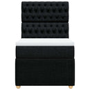 kontinentalseng med madras 90x200 cm stof sort
