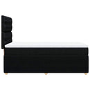 kontinentalseng med madras 100x200 cm stof sort