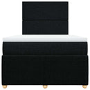 kontinentalseng med madras 120x190 cm stof sort