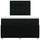 kontinentalseng med madras 120x190 cm stof sort