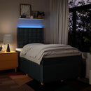 kontinentalseng med madras 120x190 cm stof blå