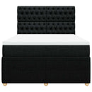 kontinentalseng med madras 140x190 cm stof sort