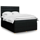 kontinentalseng med madras 140x190 cm stof sort