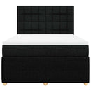 kontinentalseng med madras 140x200 cm stof sort