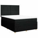 kontinentalseng med madras 160x200 cm stof sort