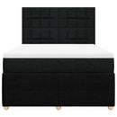 kontinentalseng med madras 160x200 cm stof sort