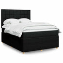 kontinentalseng med madras 160x200 cm stof sort