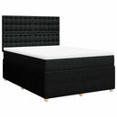 kontinentalseng med madras 160x200 cm stof sort