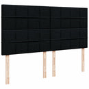kontinentalseng med madras 200x200 cm stof sort