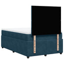 kontinentalseng med madras 120x190 cm velour blå