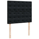 kontinentalseng med madras 120x190 cm velour sort