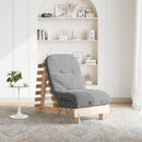 futon med madras 60x206x11 cm massivt fyrretræ