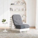 futon med madras 60x206x11 cm massivt fyrretræ hvid