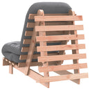 futon med madras 60x206x11 cm massivt douglasgran