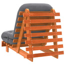 futon med madras 70x206x11 cm massivt fyrretræ gyldenbrun