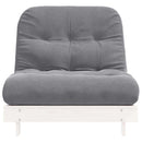 futon med madras 80x206x11 cm massivt fyrretræ