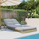 futon med madras 90x206x11 cm massivt fyrretræ