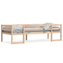 sengeramme til juniorseng 80x200 cm massivt fyrretræ