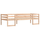 sengeramme til juniorseng 80x200 cm massivt fyrretræ