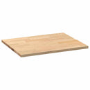 køkkenbordplade 80x63,5x2,7 cm massivt egetræ rektangulær