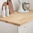 køkkenbordplade 100x63,5x4 cm massivt egetræ rektangulær
