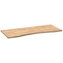 bordplade ubehandlet 120x50x2,5 cm massivt egetræ rektangulær