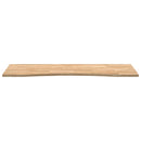 bordplade ubehandlet 140x50x2,5 cm massivt egetræ rektangulær