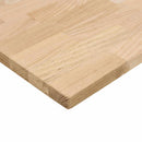 bordplade ubehandlet 140x50x2,5 cm massivt egetræ rektangulær