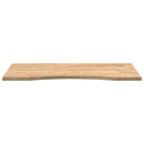 bordplade ubehandlet 100x60x2,5 cm massivt egetræ rektangulær