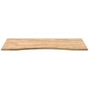 bordplade ubehandlet 120x60x2,5 cm massivt egetræ rektangulær