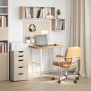 bordplade 80x50x2,5 cm massivt egetræ rektangulær lysebrun