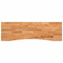 bordplade 160x50x2,5 cm massivt egetræ rektangulær lysebrun