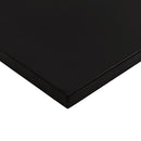 bordplade 80x60x2,5 cm massivt egetræ rektangulær mørkebrun