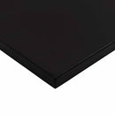 bordplade 100x80x2,5 cm massivt egetræ rektangulær mørkebrun