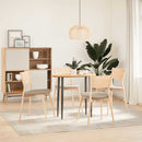 bordplade 80x40x2 cm massivt egetræ oval
