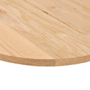 bordplade 80x40x2 cm massivt egetræ oval
