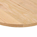 bordplade 100x50x2 cm massivt egetræ oval