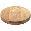 bordplade 80x40x4 cm massivt egetræ oval