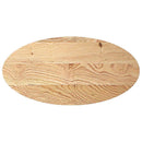 bordplade 100x50x4 cm massivt egetræ oval