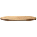 bordplade 100x50x4 cm massivt egetræ oval