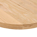 bordplade 100x50x4 cm massivt egetræ oval