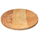 bordplade 100x50x2 cm massivt egetræ oval lysebrun