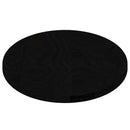 bordplade 80x40x2 cm massivt egetræ oval mørkebrun