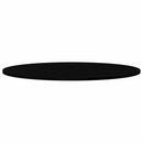 bordplade 100x50x2 cm massivt egetræ oval mørkebrun